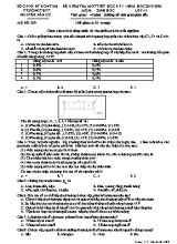 Đề kiểm tra 1 tiết môn Sinh học Lớp 11 - Mã đề 209 - Năm học 2019-2020 - Trường THPT Nguyễn Văn Cừ